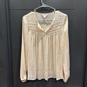 Cream Women's Top
